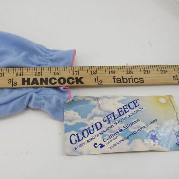 It's A Charm Cloud Fleece Women's Blue Embroidered Accent Night Gown Size M - Picture 7 of 9